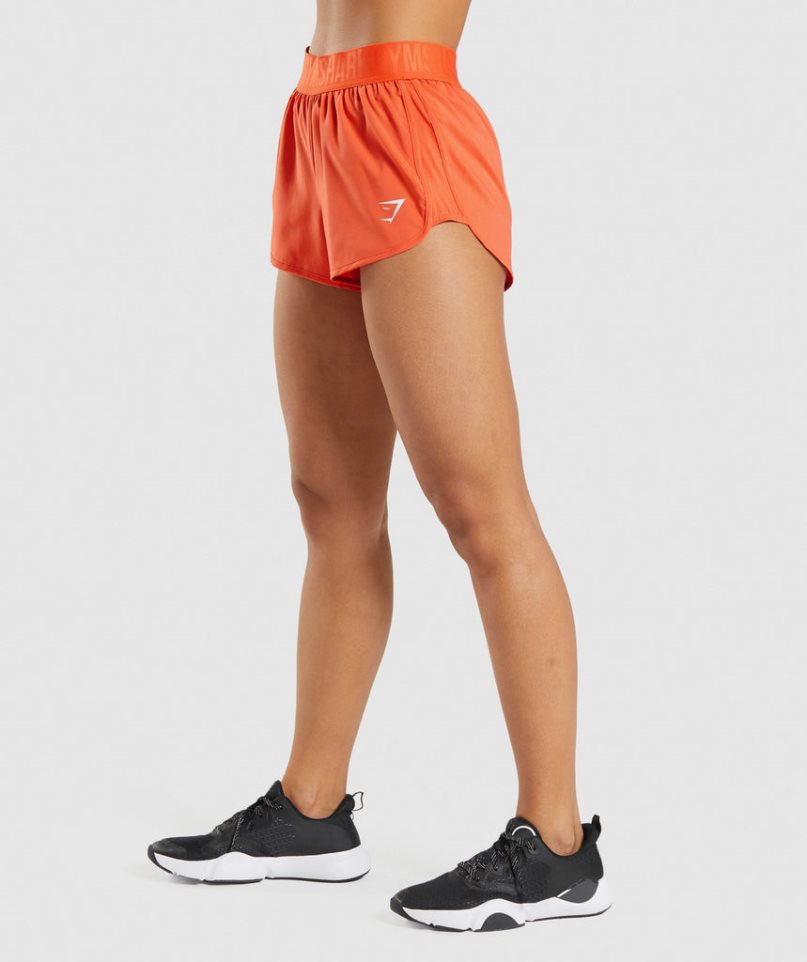 Women's Gymshark Training Loose Fit Shorts Orange | NZ 7RTVDG